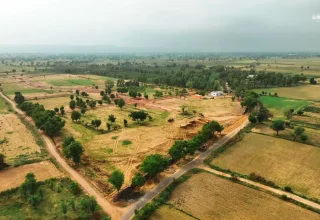 farmland site side view